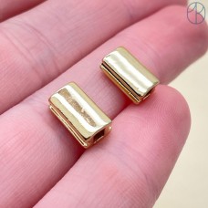 10*4 мм, Цвет золото, Бусина  
