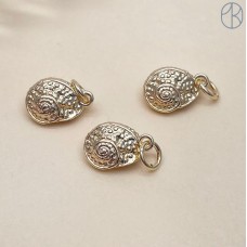 10*8 мм, Подвеска ракушка мини, цвет золото