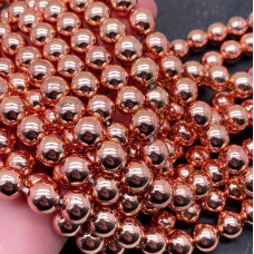 10 мм Гематин имитация розовое золото