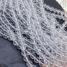 10 мм Горный хрусталь №1 чистый крупная огранка (64 грани)