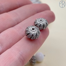 11*7,5 мм, цвет серебро, Бусина №5