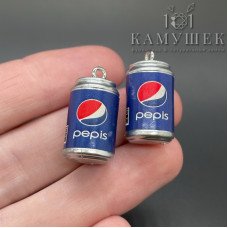 12*23,5мм Цвет серебро, Подвеска Pepsi