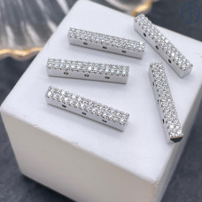 12,6*3, Цвет серебро, Бусина разделитель 3 ряда  