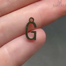 12 мм Цвет серебро, Буква G основа сталь 