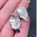 13*21 мм Цвет серебро, Подвеска лист 