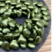 13х15 мм, Жемчуг Майорка сердечки пухлые, цвет темно-зеленый