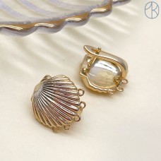 15*15 мм, Цвет золото, Швензы Ракушка Люкс