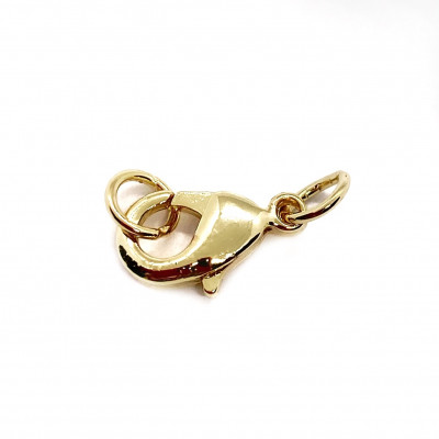 15мм Цвет золото, Замок округлый с кольцами