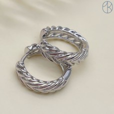 16,5 мм, Цвет серебро, Швензы Конго косичка Люкс 