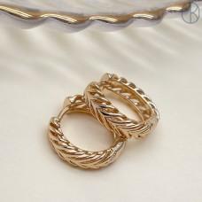 16,5 мм, Цвет золото, Швензы Конго косичка Люкс 