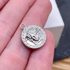 16 мм, Цвет серебро, Подвеска монета