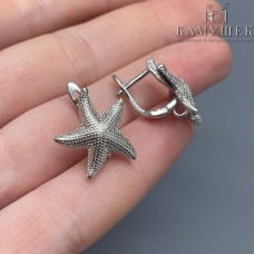 17,5*16,5 мм Цвет серебро, Швензы Морская звезда Люкс