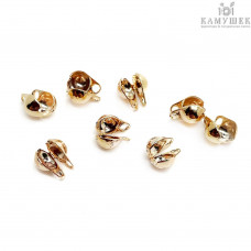 2,5х4 мм, цвет золото, Каллоты-книжка 10шт.