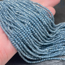 2 мм, Циркон огранка темно-голубой №2 с эффектом снежного кварца (кубический цирконий, фианит) 2 мм, Циркон огранка темно-голубой №2 с эффектом снежного кварца (кубический цирконий, фианит)