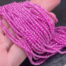 2 мм, Циркон огранка темно-розовый с эффектом снежного кварца (кубический цирконий, фианит) 2 мм, Циркон огранка темно-розовый с эффектом снежного кварца (кубический цирконий, фианит)