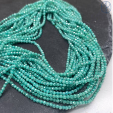 2 мм, Циркон огранка зеленый №2 с эффектом снежного кварца (кубический цирконий, фианит) 2 мм, Циркон огранка зеленый №2 с эффектом снежного кварца (кубический цирконий, фианит)