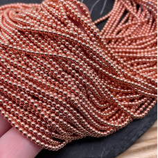 2 мм Гематин имитация розовое золото