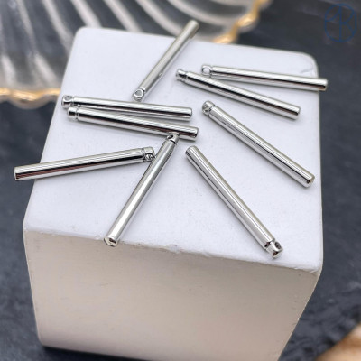 20*2 мм, Цвет серебро, Подвеска палочка 