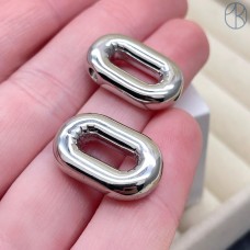 21 мм, Цвет серебро, Цифра объемная 0