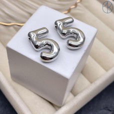 21 мм, Цвет серебро, Цифра объемная 5