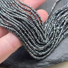 2х1 мм, Гематин имитация рондель алмазная огранка