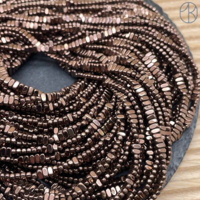 2х4 мм, Гематин имитация плоский прямоугольник коричневый