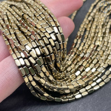 2х4 мм, Гематин имитация прямоугольник темное золото