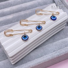 3,5 см Цвет золото, Булавка глаз Фатимы, 3 шт