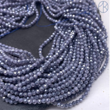 3 мм, Циркон огранка серый с эффектом снежного кварца (кубический цирконий, фианит) 3 мм, Циркон огранка серый с эффектом снежного кварца (кубический цирконий, фианит)