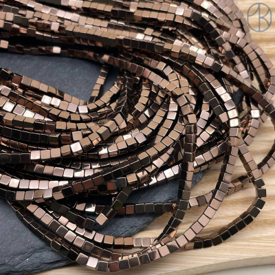 3 мм Гематин имитация, цвет коричневый, куб