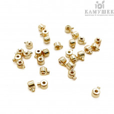 3 мм, Кримпы оne touch люкс уп.10шт, цвет золото 3 мм, Кримпы оne touch люкс уп.10шт, цвет золото