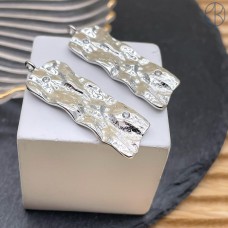 37*13 см, Подвеска шторка с цирконами, цвет серебро 