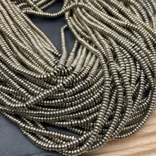 3х1,5 мм, Гематин рондель темное золото