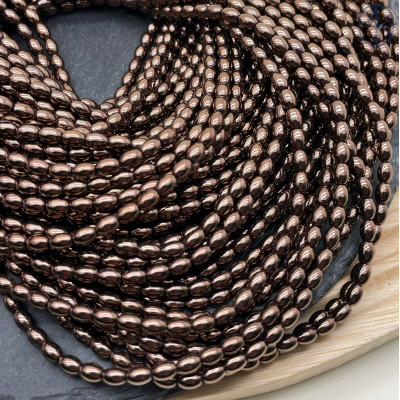 3х5 мм Гематин имитация рис коричневый