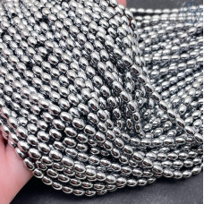 3х5 мм Гематин имитация рис темное серебро