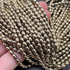 3х5 мм Гематин имитация рис темное золото