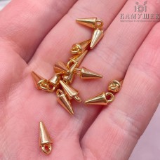 4,5*10,5 мм, цвет золото Подвеска шип мини CJL629 (раньше 3,8*10)