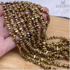 4,5-6мм Гематин сколы шлифованные, темное золото № 2, имитация