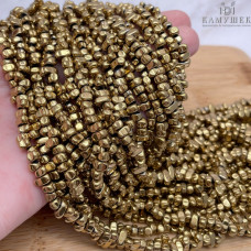 4,5-6мм Гематин сколы шлифованные, темное золото № 2, имитация