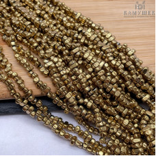 4,5-6мм Гематин сколы шлифованные, темное золото № 2, имитация