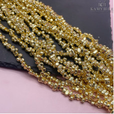 4-6 мм Гематин сколы шлифованные светлое золото имитация