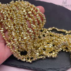 4-6 мм Гематин сколы шлифованные светлое золото имитация