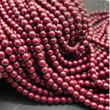 4 мм Гематин имитация бордовый 