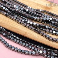 4 мм Гематин имитация, куб округленные стороны