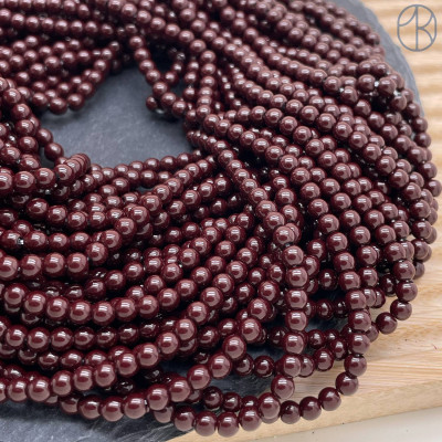 4 мм Гематин имитация темно-бордовый 