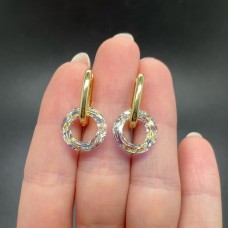 4139 Cosmic Ring 14 мм Crystal Aurore Boreale (AB)