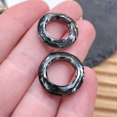 4139 Cosmic Ring 20 мм Crystal Silver Night
