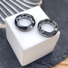 4139 Cosmic Ring 20 мм Crystal Silver Night