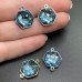 4683 Fantasy Hexagon 12*13,5mm Aquamarine F