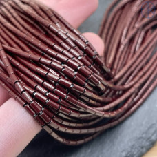 4х2 мм, Гематин имитация трубочки темно-бордовый